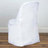 Efavormart 10 PCS White Linen Polyester Folding Chair Cover Dinning Chair Slipcover for Wedding Party Event Banquet Catering
