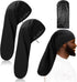 2 Pieces Satin Lined Unisex Jumbo Dreadlock Cap Long Dreads Hair Head Wrap Sleeping Cap Hair Accessories Sleep Bonnet