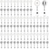 100 Pcs Translucent Retractable Badge Reels Round ID Badge Holders Nursing Name Reels with Swivel Alligator Clip and Vinyl Card Strap for Nurses Volunteer Students Teachers(Translucent Clear)