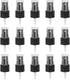 50 Pcs Black Spray Top, 20/410 Fine Mist Sprayer Reusable Replacement Spray Bottle Pump Plastic Top for Cosmetic Perfume and Body Sprays Bottle
