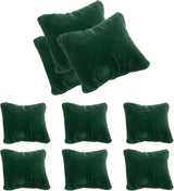 12pcs Velvet Bracelet Watch Pillow, Jewelry Display Pillow for Bracelet, Watch, Anklet, Bangle, Dangle Earring and Necklace Green
