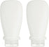 2 Pcs Silicone Squeeze Bottle, 3 oz Refillable Silicone Travel Bottles Leak Proof Mini Size Containers for Toiletries Lotion Shampoo Conditioner, White
