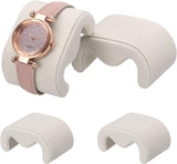 4pcs Watch Case Pillows, M Shaped Watch Display Pillow Velvet Watch Cushion Replacement for Watch Bracelet Display Storage Beige