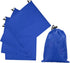 5Pcs 210D Polyester Drawstring Bag with Toggle, 14 x 16 Inch Waterproof Travel Storage Bag Foldable Stuff Sack Cinch Sack for Gym Travel Hiking Yoga Clothes Organizer, Dark Blue