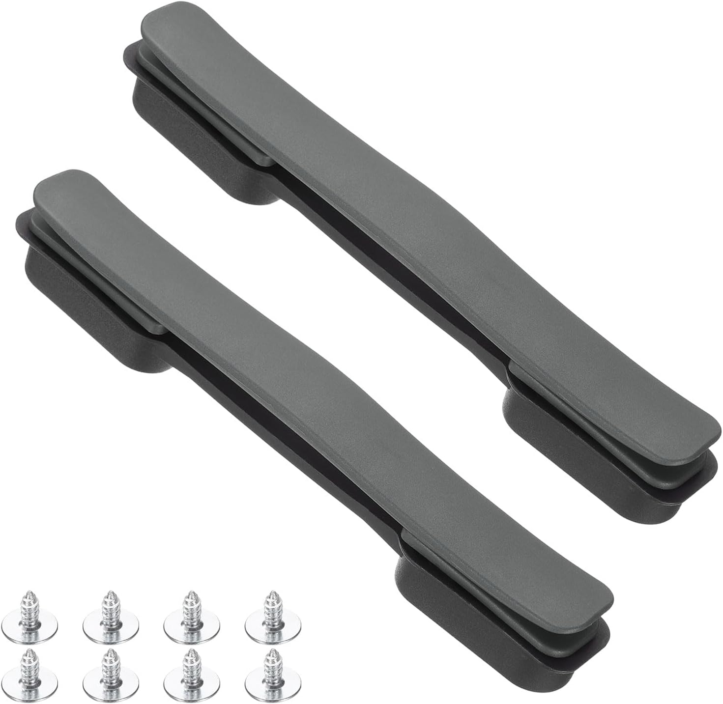 2 Pcs Luggage Handle Replacement 8.5 Inch Suitcase Handle Carry Strap Plastic Pull Handle Grip Luggage Replacement Parts with Screws for Suitcase Box Luggage Case, Dark Grey