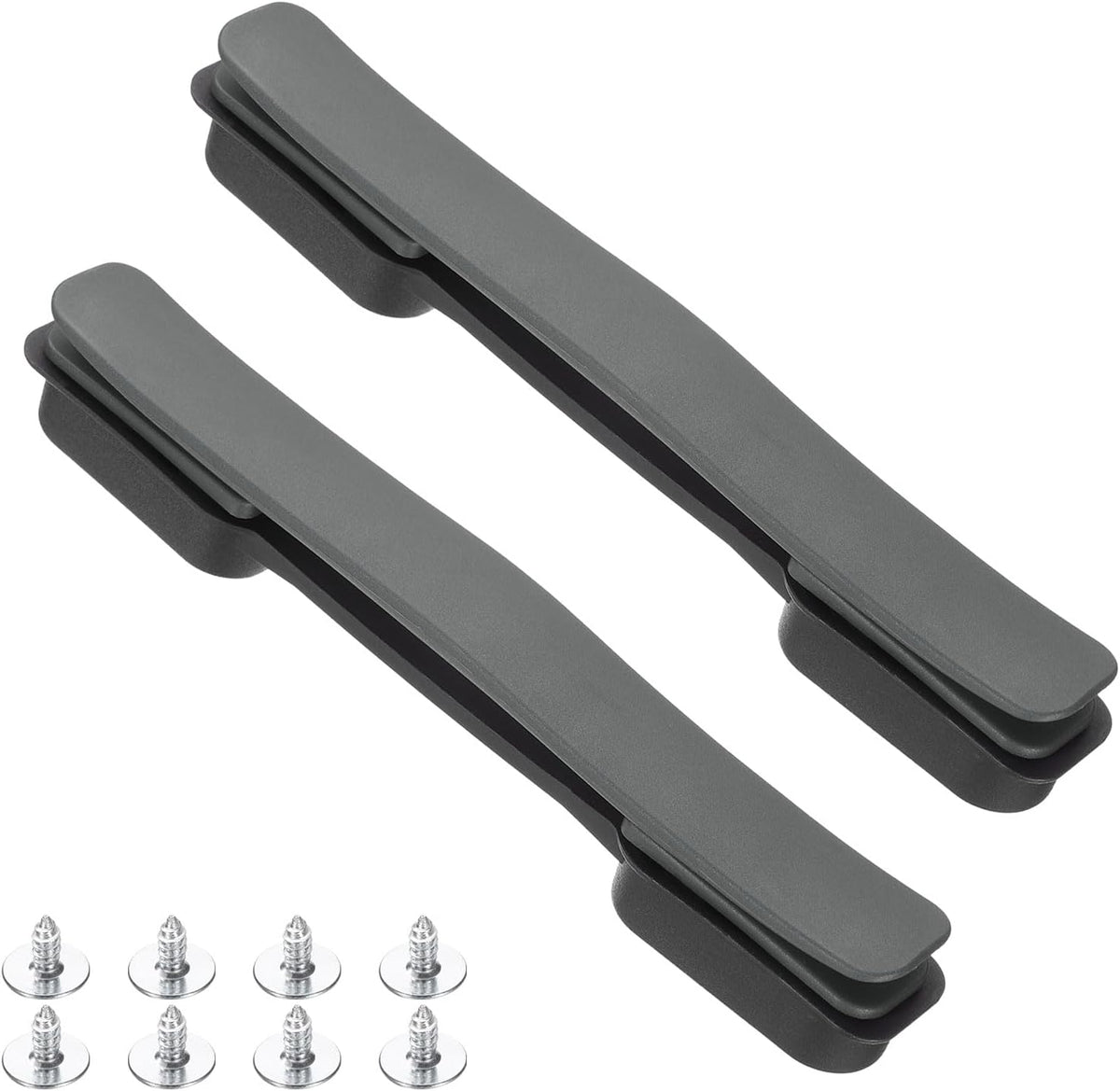 2 Pcs Luggage Handle Replacement 8.5 Inch Suitcase Handle Carry Strap Plastic Pull Handle Grip Luggage Replacement Parts with Screws for Suitcase Box Luggage Case, Dark Grey