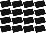 16PCS Jewelry Organizer Tray Stackable, Wooden Jewelry Containers Velvet Drawer Organizer Inserts Holder for Earrings Necklaces Rings Bracelet (8.5" x 5.1" x 1" Black)