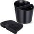 Set of 2 Pieces Espresso Knock Box and Coffee Tamper Mat Reliable Barista Tools with Removable Knock Bar Non-slip Base Food Safe Silicone Espresso Tamper Mat for Barista Bar Shop Worktop