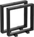 2 Pcs 3D Floating Display Case, 6.3 x 6.3 x 0.8 Inch Floating Frame Display Holder Stand, Transparent PE Jewelry Storage Box, Black
