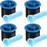 4 Pcs 10 VAN Variable Arc Nozzle Replacement Sprinkler Head Adjustable 360 Degree Rotating Irrigation Pop up Sprinkler Head Compatible with Rainbird, Hunter, Orbit for Garden Lawn