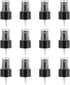 12 Pcs Black Spray Top, 24/410 Fine Mist Sprayer Reusable Replacement Spray Bottle Pump Plastic Top for Cosmetic Perfume and Body Sprays Bottle