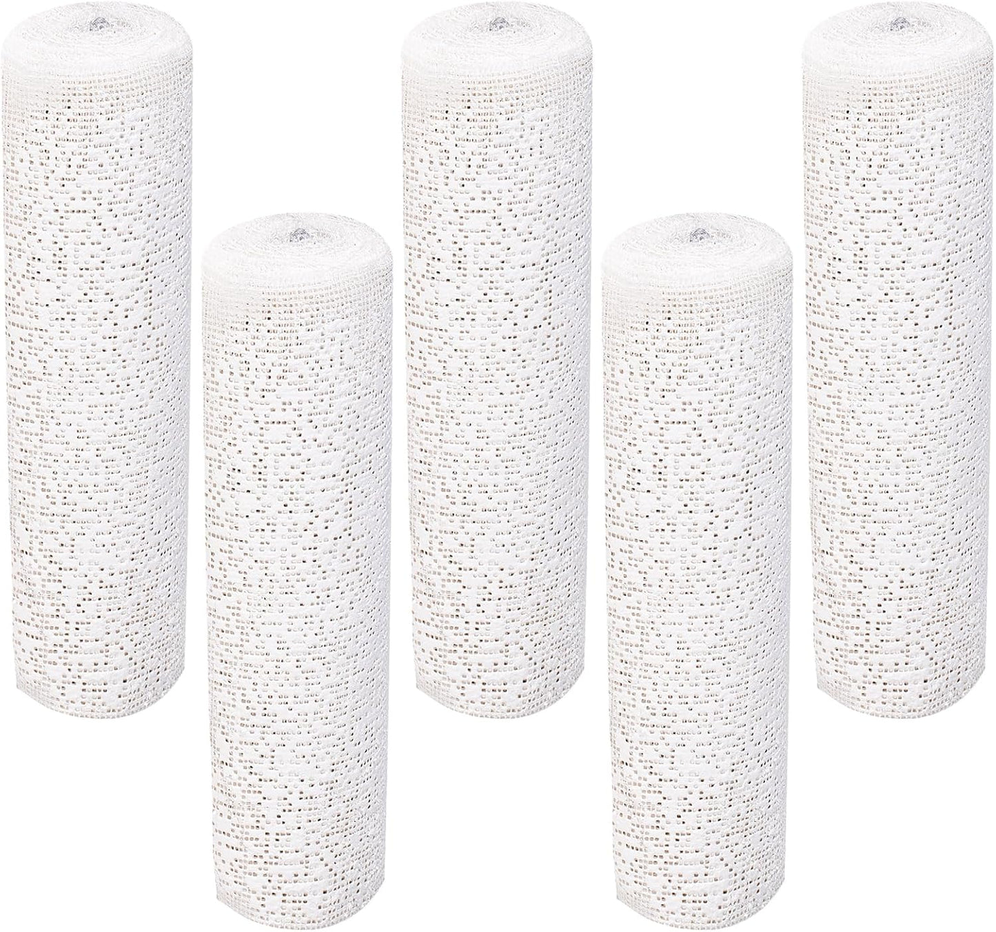 Plaster Cloth 5 Pack Plaster Gauze Bandage Roll Plaster of Paris for Crafts Belly Cast Art Project Mask Making Sculptures and Body Casts, 7.9inch X 106 inch