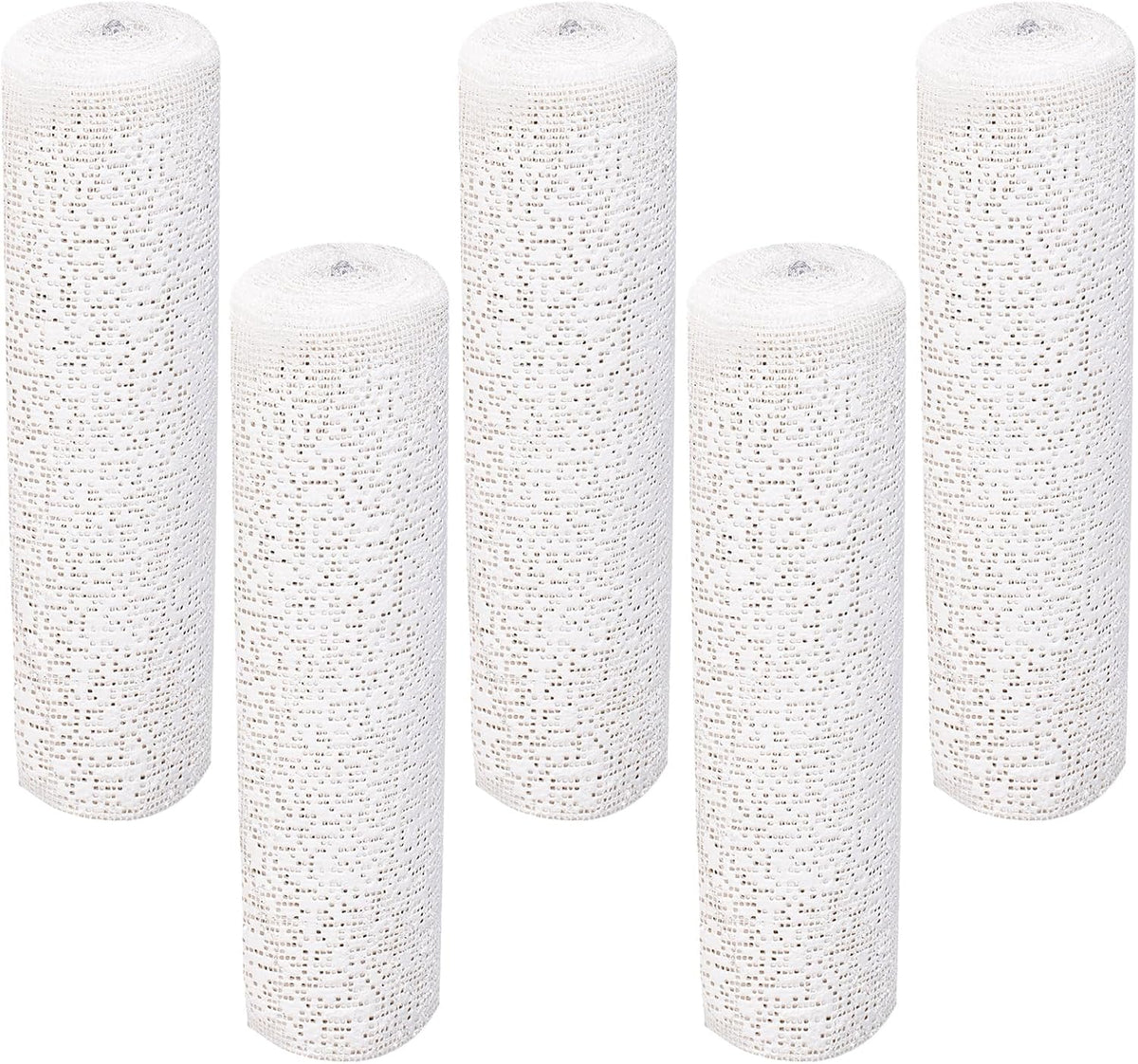 Plaster Cloth 5 Pack Plaster Gauze Bandage Roll Plaster of Paris for Crafts Belly Cast Art Project Mask Making Sculptures and Body Casts, 7.9inch X 106 inch