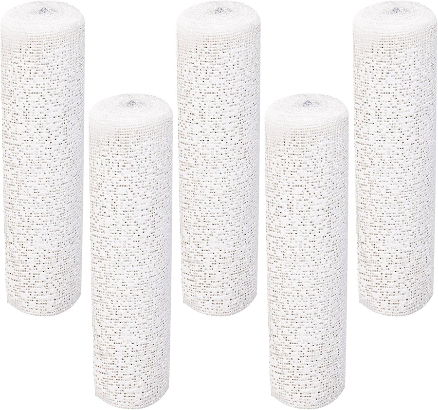 Plaster Cloth 5 Pack Plaster Gauze Bandage Roll Plaster of Paris for Crafts Belly Cast Art Project Mask Making Sculptures and Body Casts, 7.9inch X 106 inch