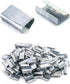 Seals for 1/2" Strap Width Steel Strapping, 500 Pcs Metal Clips for Firmly Securing Packaging and Pallet Banding, Fix Large and Medium-sized Loads for Storage and Transportation