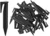 Plastic Boundary Wire Stakes, 200 Pcs, 3.35in, Black, Bayonet Tip, Garden Edging, Lawn Nails, Wire Pegs, Landscape Anchoring Spikes, Pet Fence, Mower Compatible