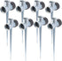8 Pack 1/2 inch Zinc Alloy Lawn Sprinkler Spike Base, Water Flow Thru Sprinkler for Yard, Lawn, Garden and Grass Irrigation