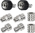 Pressure Washer Adapter Set, Stainless Steel Quick Disconnect Kit with M22 Metric Male Thread Quick Connector, M22 Swivel to 3/8&
