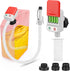 Fuel Transfer Pump with Auto-stop Sensor -3.2 GPM, 3 Tank Adapters, 51" Hose Portable Fuel Pump Battery Operated Liquid Pump, Gas Transfer Pump for Gasoline, Diesel, Oil (Can Not Included)