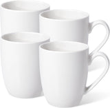 16 oz Large Coffee Mugs Set of 4 Ceramic Coffee Mug White Coffee Cups Tea Cups Idea Gift for Women Men House Warming Gifts New Home Office, 4 Pack (White)