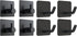 2 Types of Black Adhesive Hooks Bundle