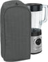 Polyester / Cotton Quilted Blender Appliance Cover, Dust and Fingerprint Protection, Machine Washable, Graphite Grey