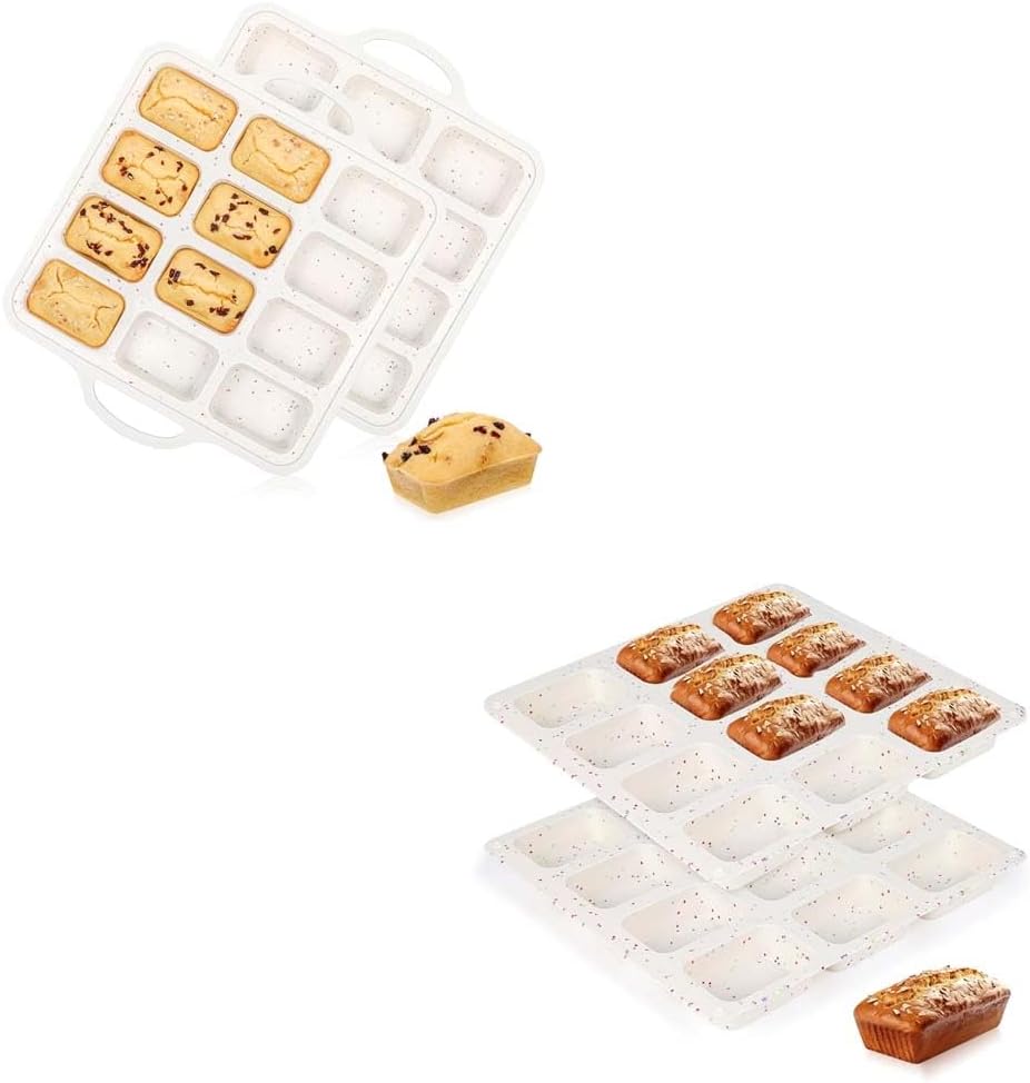 Silicone Mini Loaf Pan with Metal Frame & Silicone Bread Loaf Pans