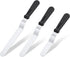 Icing Spatula,  Offset Spatula Set with 6", 8", 10" Blade,Stainless Steel Angled Cake Decorating Frosting Spatula Set of 3 (Black)