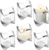 Tea Lights Votive Candles Holders (Set of 6), 2 in. Glass Candle Cups, Wedding Table Centerpiece, Home Decor, Party, Dinner & More