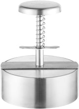 304 Stainless Steel Burger Press - 4.5" Hamburger Patty Maker, Heavy Duty Stainless Steel Burger Press for Ground Beef, Burgers (Dishwasher Safe)