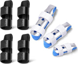 Finger Splint, 7PCS Finger Support Brace Finger Stabilizer for Broken Fingers Straightening Arthritis Knuckle Immobilization, Blue & Black