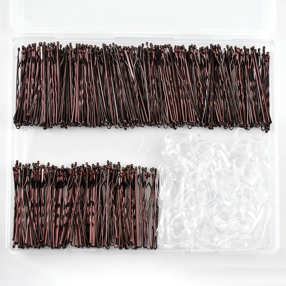 620PCS Brown Bobby Pins Kit,  2Inch Hair Pins with Hair Bands, Premium Bobby Pin For Women, Girls and Kids