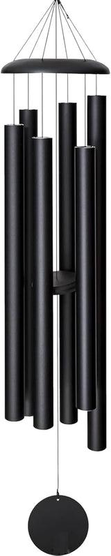 Wind-Chimes-Outdoor-Large-Decor, Deep Tone Soothing Melodic Tones Windchimes, Wind Chimes for Outside, Memorial Wind Chime Best Gift for Mom Women Grandma Neighbors（40" Black）