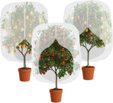 3pcs Fruit Tree Netting with Zipper and Drawstring,2.62 * 3.28 Ft Bird Garden Netting for Garden Protection,Cover for Blueberry Tomato Strawberry and Plants Protection from Insect Squirrels Birds
