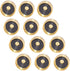 Solid Brass Refill Propane Bottle Cap Universal for All 1 LB Gas Tank Cylinder Sealed Protect Cap(Pack of 12)