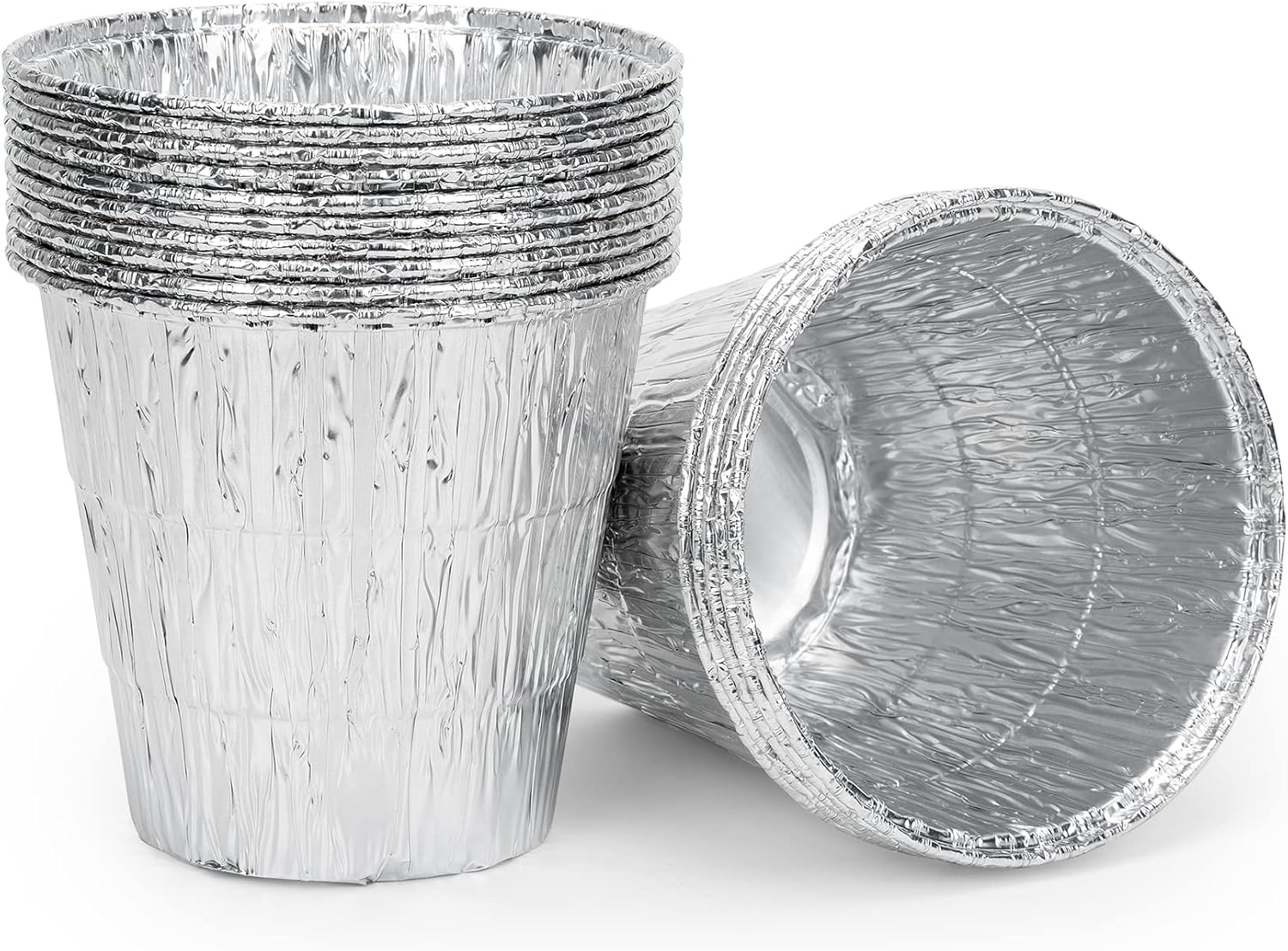 15 Pack Grease Bucket Liners for Traeger Grills, Disposable Aluminum Drip Tray Liner for Traeger Pro 575/780, 20/22/34/ Series, Ironwood 650/885, 4.9" x 4.5"