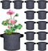 12 Pack Aquatic Plant Pots for Pond, Reusable Fabric Aquatic Plant Pots, Breathable Pond Plant Basket Grow Bags with Handles for Aquatic Plants, Bog Plant, Water Lily, Lotus, Flower (1 Gallon)