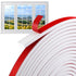 33 Ft Window Grille Inserts Grid Kit- TPE Self-Adhesive Peel and Stick Trim Molding- Flexible Moulding Trim Grid Inserts for Windows Door Frames Home Decoration