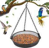 Hanging Bird Feeder, Suet Feeder Hanging Bird Feeder Hanging for Garden Yard Outside Hanging Bird Feeder Tray