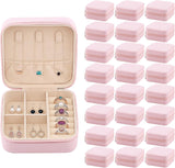 24 Pcs Travel Jewelry Box Exquisite Travel Jewelry Case Portable Jewellery Storage Holder Organizer Box Small Jewelry Organizer for Rings Earrings Necklaces Pendants Bracelets Watches