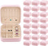 24 Pcs Travel Jewelry Box Exquisite Travel Jewelry Case Portable Jewellery Storage Holder Organizer Box Small Jewelry Organizer for Rings Earrings Necklaces Pendants Bracelets Watches