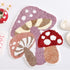 Cute Non Slip Kids Bath Mat - Strong Absorbent Soft Washable Purple Mushroom Boho Bath Rug for Tub, Shower & Bathroom