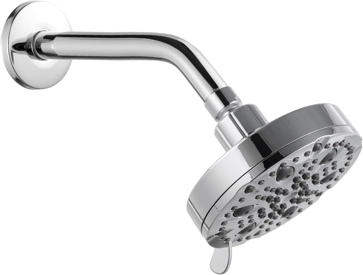 Shower Arm 10 in Bundle with 9 Mode Shower Head, Chrome