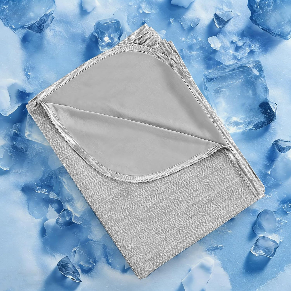 Cooling Blanket King, Arc-Chill Q-Max >0.5 for Hot Sleepers, Absorbs Heat to Keep Body Cool for Night Sweats, Lightweight Summer Cool Blankets for Sleeping, Gifts for Women & Men,Grey