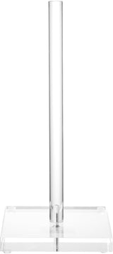 Transparent Acrylic Paper Towel Stand Holder, Freestanding Tabletop Roll Paper Tower Holder, Countertop Paper Towel Dispenser for Kitchen, Bathroom, Coffee Table