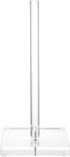 Transparent Acrylic Paper Towel Stand Holder, Freestanding Tabletop Roll Paper Tower Holder, Countertop Paper Towel Dispenser for Kitchen, Bathroom, Coffee Table
