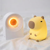Cute Capybara Night Light and White Noise Sound Machine with Bluetooth Functionality for Bedroom Living Room Squishy Capybara Stuff Boys Girls Gifts