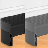 39 Inch Door Draft Stopper 2 Pack Black & Gray