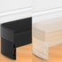 39 Inch Door Draft Stopper 2 Pack Black & Transparent