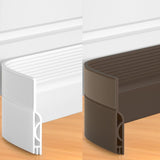 39 Inch Door Draft Stopper 2 Pack White & Brown